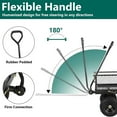 thumbnail image 4 of ROMSWI Garden Cart 880 lb Capacity 4 Cu.Ft 10" Flat Free Tires, Heavy-Duty Steel Utility Wagon with 180 Rotating Handle for Yard and Outdoor Use, 4 of 10