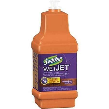 Swiffer Wetjet Wood Floor - Swiffer Wetjet Wood Solution Wood 1.25 L/1.32 US QT/PTE E.-U/42.2 FL OZ, Blossom Breeze Scent