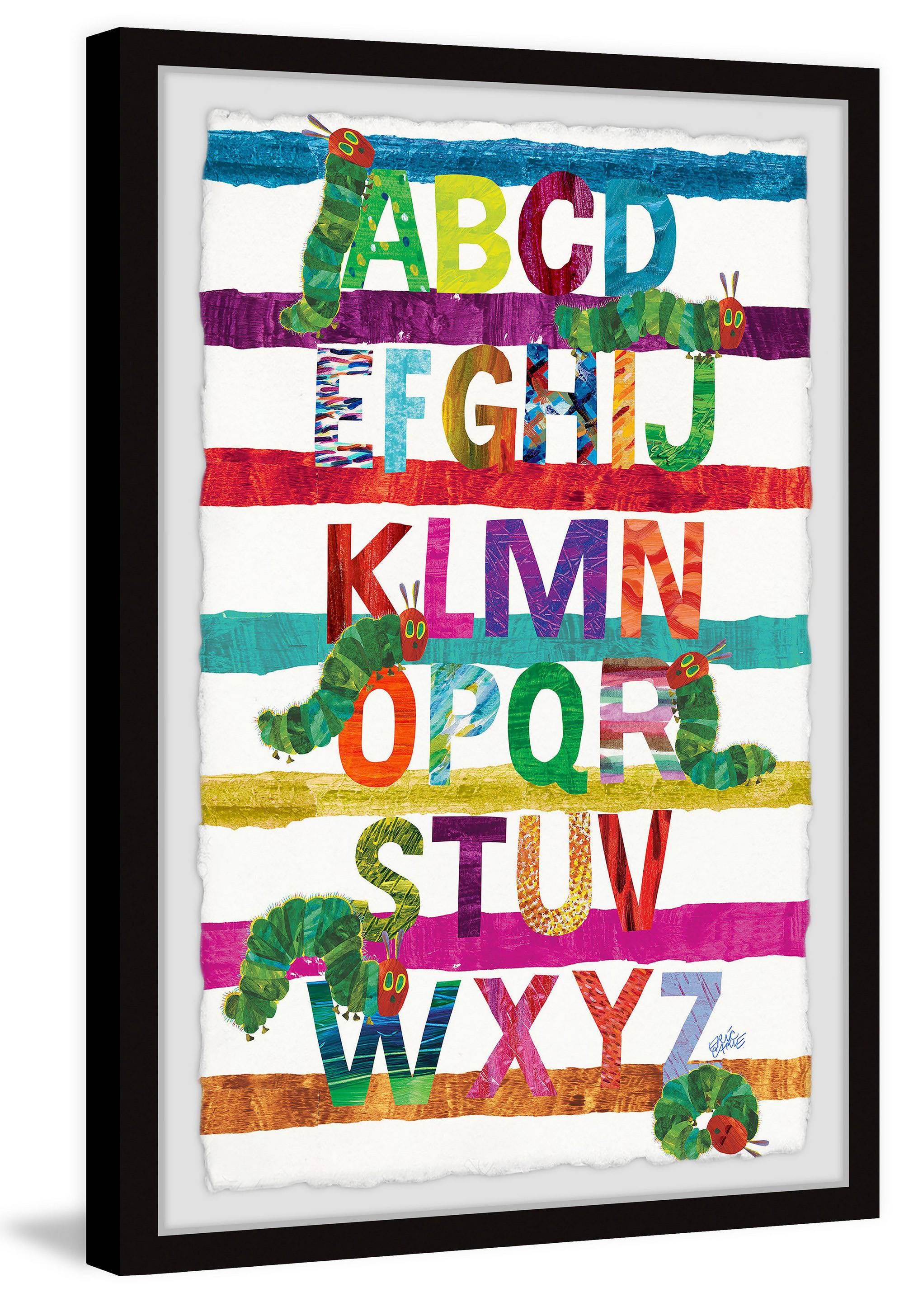 Marmont Hill Caterpillar Alphabet by Eric Carle Framed Wall Art