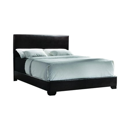 Conner California King Upholstered Panel Bed Dark Brown (Box 1/2 only )