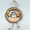 thumbnail image 2 of Christmas Tree Real Wood Ring Hanging Decoration Indoor Outdoor Christmas Ornament, 2 of 4