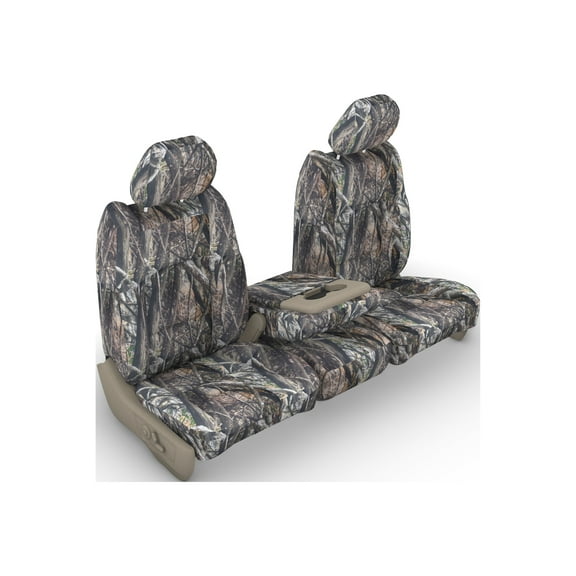 CH37 2010-2013 Chevy Silverado and GMC Sierra Double Cab Front 40/20/40 with Opening Console and Rear 60/40 In XD3C Camouflage Endura