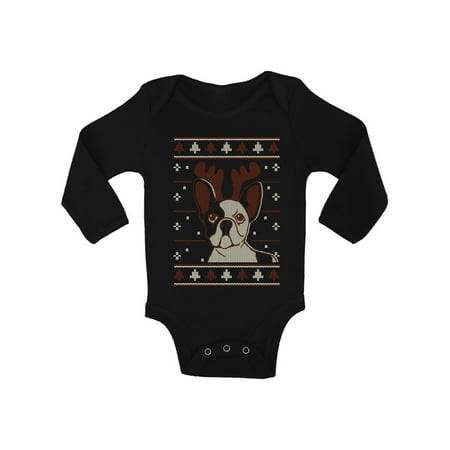 

Awkward Styles Ugly Christmas Baby Outfit Bodysuit Xmas Puppy Baby Romper
