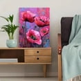 thumbnail image 5 of Impressionist Poppy Flower Canvas Painting，Floral Wall Decor for Living Room Bedroom Dining Room Office Hotel, 5 of 8