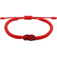 thumbnail image 3 of Tibetan Handmade Red String His and Her Bracelets,Couple Bracelet Friendship Bracelet - Black Red String Thread for Protection-Valentine Christmas Gift Idea for Friend Love Family, 3 of 10