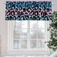 thumbnail image 5 of Ombre Leopard Valances for Windows, 42 x 18in, Print Colored Gradient Rod Pocket Kitchen Valance Curtain Light Filtering Window Treatments for Living Room Bedroom, 1 Panel, 5 of 7