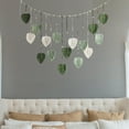 thumbnail image 6 of deevoka Macrame Wall Hanging Leaves Tapestry Wall Decor for Nursery Living Room Dorm Green, 6 of 9