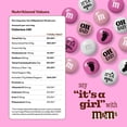 thumbnail image 2 of M&M'S It's A Girl Milk Chocolate Candy, Baby Shower or Gender Reveal Candy, 5lb Resealable Bulk Bag, 2 of 11