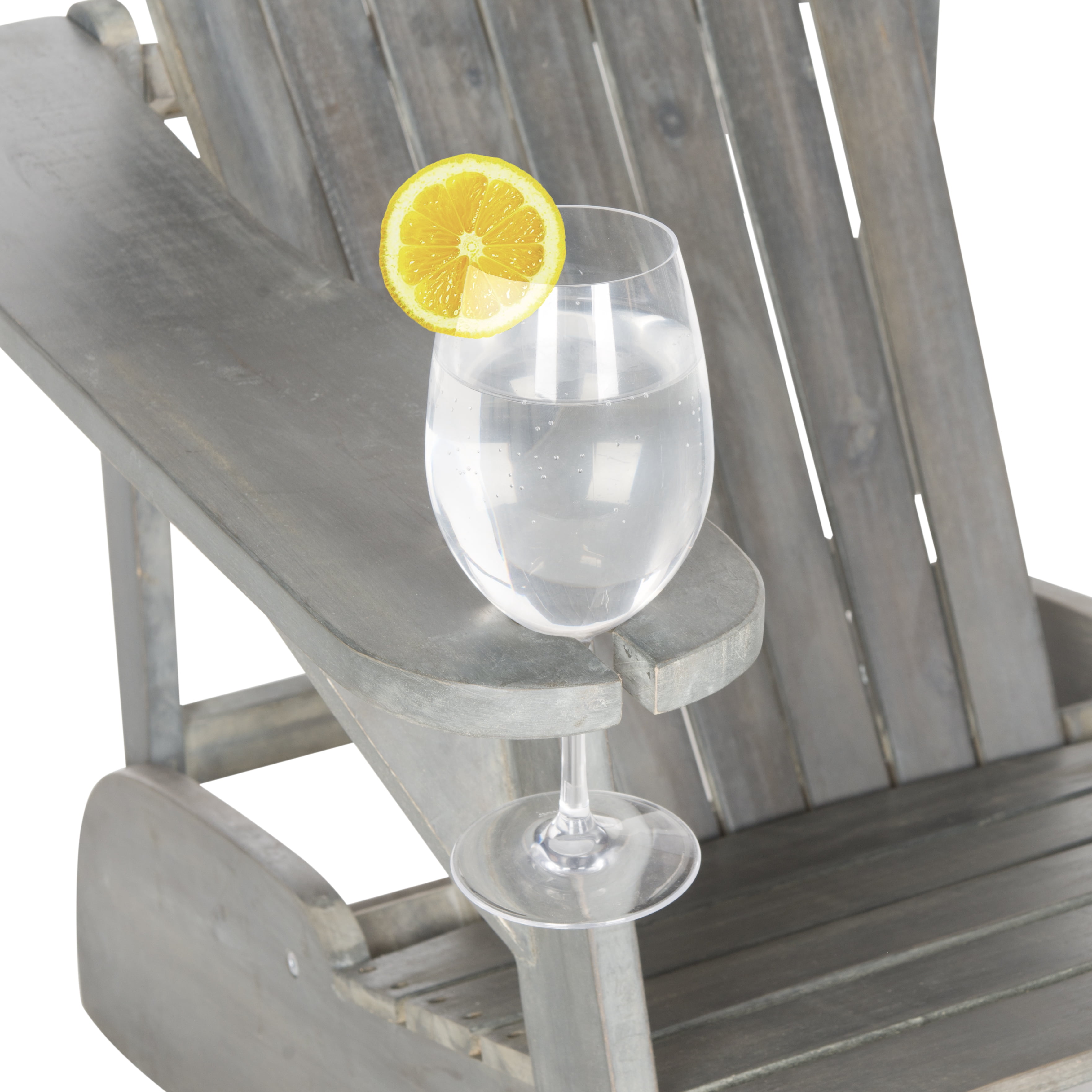 Safavieh Vista Outdoor Contemporary Adirondack Chair, Ash Gray