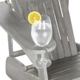 thumbnail image 5 of Safavieh Vista Outdoor Contemporary Adirondack Chair, Ash Gray, 5 of 6