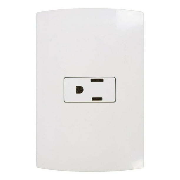 Contacto 2 Puertos Schneider Electric Blanco Con Placa
