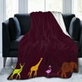 thumbnail image 4 of Animal Pattern Throw Blanket, Super Soft Anti-Pilling Flannel Bed Blankets, 80"x60", 4 of 8