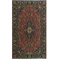 thumbnail image 1 of Fine VTG Orson Rose/Navy Rug, 3'7" x 5'11", 1 of 8