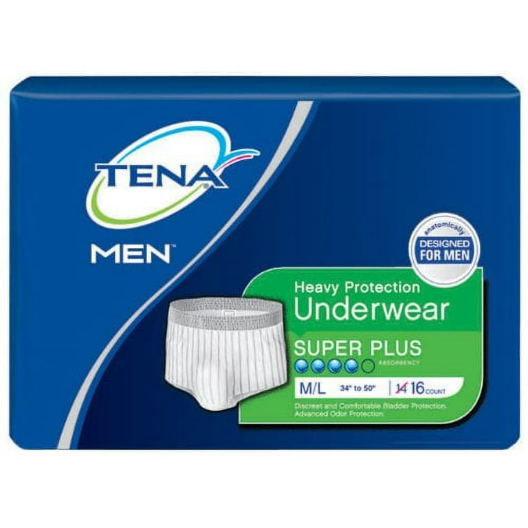 Tena Stylish Incontinence Protective Underwear for Women, Black, S/M, 36  Count