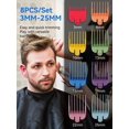 thumbnail image 4 of 8pcs/Set Colorful Electric Hair Cutter Limit Comb Set - Essential Spare Parts For Professional Hair Cutting, 4 of 4