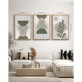 thumbnail image 4 of JANS.NO1 in Boho Wall Art Green Sage Decor Wood Modern Bohemian Abstract Geometry Canvas Prints Ready to Hang, 4 of 7