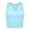 Light Blue, variant on Summer Tops for Women Crop Top Workout Counter Crop Bra Shirt Stripe Top Women Fitted Crepe Tops for Cleavage Camisole Shirts Cancer Awareness Crazy Light Blue S