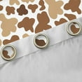 thumbnail image 4 of Manfei Milk Cow Print Blackout Curtains Set of 2 (52x84 Each),Kawaii Cattle Animal Window Curtains,Brown Beige Curtains and Drapes For Boys Kids,Super Cozy Room Decor, 4 of 6