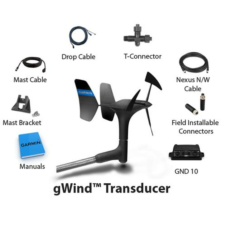 MP rigdom Kortfattet Garmin gWind Marine Wind Sensor with GND 10 Transducer - Walmart.com
