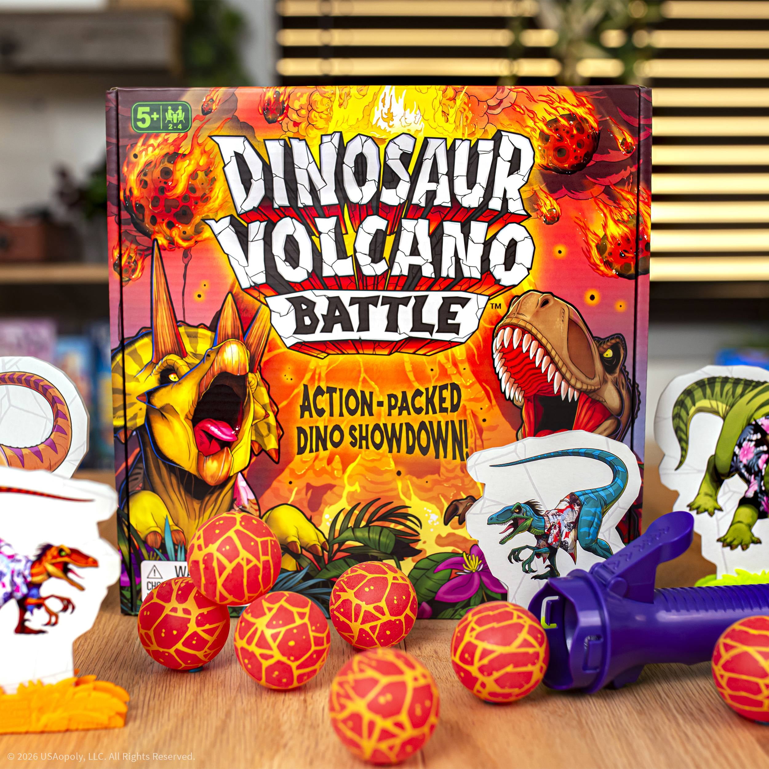 Dinosaur Volcano Battle, by USAopoly (Walmart Exclusive) - Walmart.com