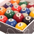 thumbnail image 2 of Full Size UK Regulation 16 Spots and Stripes Pool Ball Set 2", 2 of 5