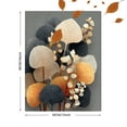 thumbnail image 3 of Abstract Boho Leaf Canvas Print, Minimalist Botanical Art, Mid Century Modern Neutral Wall Decor, 3 of 8