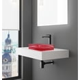 thumbnail image 3 of Plaza 15" Square Decorative Pink Vessel Glass Sinks With 30" White Base, 3 of 7