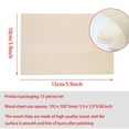 15 Pack Unfinished Wood Sheets,Balsa Wood Thin Wood Board for House