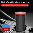 thumbnail image 4 of Car Trash Can Mini Car Garbage Bin 550ML Large Capacity Cup Shaped Garbage Bin Comes With 2 Rolls Of Garbage Bags, 4 of 6