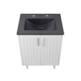 thumbnail image 4 of Sink Vanity Cabinet, White Black, Wood, Hotel Bedroom Bathroom, Modern Contemporary HB34063, 4 of 10