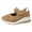 Khaki, variant on IUJSOY Wedge Sneakers for Women Hollow out Mary Jane Shoes Platform Sandals Casual Walking Shoes