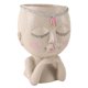 thumbnail image 5 of Face Planter Pot Resin Cute Blessing Princess Succulent Planter Lady Statue Decor with Drainage Hole for Indoor Outdoor, 5 of 5