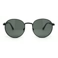 thumbnail image 2 of Round Victorian Metal Engraved Rim Hipster Boho Fashion Sunglasses Black - Green, 2 of 4