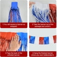 thumbnail image 3 of Topboutique 4th of July Decorations 2 Pack 10 Feet Foil Fringe Tinsel Streamers Banner Garland Patriotic Parade Float Fringe Hanging Backdrop Banner for Memorial Day Independence Day, 3 of 8