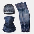 thumbnail image 3 of Camo Neck Gaiter Cooling Sun Protection Face Mask Scarf for Men Seamless UV-Blocking Balaclava Headwear for Hiking Running Cycling and Outdoor Activities,Blue, 3 of 3