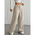 thumbnail image 2 of Panan Women's High Waisted Corduroy Wide Leg Pants with Front Patch Pockets Casual Loose Fit Trousers Ideal for Everyday Wear or Retro Inspired Outfits, 2 of 7