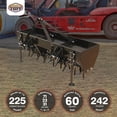 thumbnail image 3 of Field Tuff 60" 3-Point Plug Aerator, Heavy-Duty Steel, Cat 0 & 1 Tractors, Black, 3 of 9