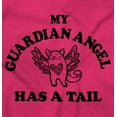 thumbnail image 2 of My Guardian Angel Has a Tail Cute Women Crewneck Sweatshirt Brisco Brands S, 2 of 5