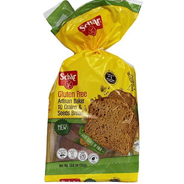 Schar NEW Gluten Free, Artisan Baker 10 Grains & Seeds Bread, 13.6 oz