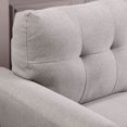 thumbnail image 4 of 35" Modern Living Room Armchair Linen Upholstered Couch Furniture for Home or Office ,Light Grey, 4 of 5