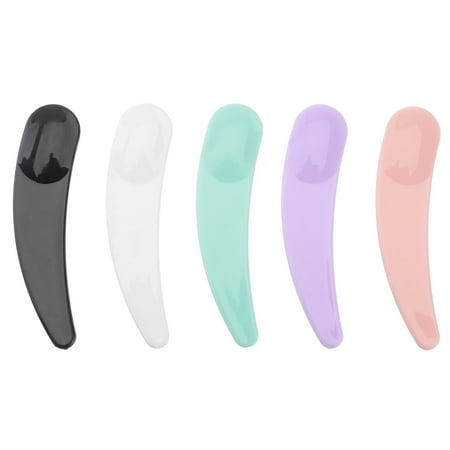 

Rosarivae 100pcs Plastic Facial Mask Spoon Beautiful Mini Facial Mask Spoon for Girl Woman Lady (Random Color)