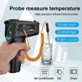 thumbnail image 2 of Digital Infrared Thermometer Outdoor Pyrometer Adjust Heat Meter Double Laser High Temperature Meter Food Kitchen Thermometers, 2 of 5