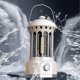 thumbnail image 2 of COB Camping Lantern Retro ABS Chrome Plated Iron Portable Camp Lamp for Outdoor Fishing White, 2 of 5