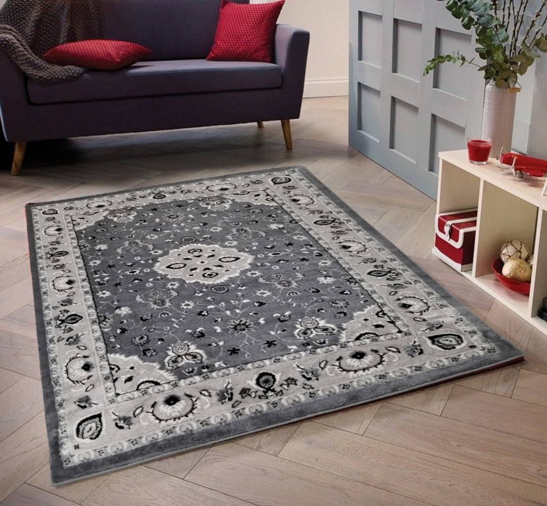 Arzezum Design Jersey Rugs For Living Rooms,3395,Grey Polypropylene Area rugs,7x10