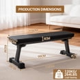 thumbnail image 2 of Flat Weight Bench,Foldable  Workout Bench for Strength Training for Home Gym,Weight Capacity 264 LB, 2 of 5