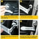 thumbnail image 4 of Automobile Door Pedal, Automobile Door Pedal Toe Nail U Car Door Latch Hook Pedal Pedal, With Auxiliary Pedal With Safety Hammer (16cm, Silver), 4 of 5
