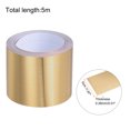 thumbnail image 2 of Uxcell Molding Trim Gap Sealing Tape 1.97" x 16.4ft Self Adhesive Home Decorative Trim Brushed Gold Tone (Thickened), 2 of 5