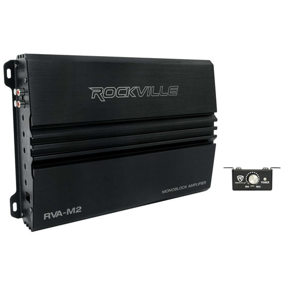 Rockville RVA-M2 2500w Peak/625w RMS @ 1 Ohm Amplifier Mono Car Amp Remote
