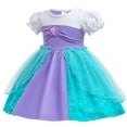 thumbnail image 4 of Emy Dola Baby Girl Cartoon Lace Dress Toddler Puff Sleeve Princess Tutu Dress Kids Wedding Party Dress Up, 4 of 4
