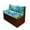 Tropical Sea Turtle, variant on Uorisanigo RV Dinette Cushion Covers Camper Cushion Covers Sofa Loveseat Chair Cover Protective Stretch Car Seat Slipcovers for Easy to Install Machine Washable